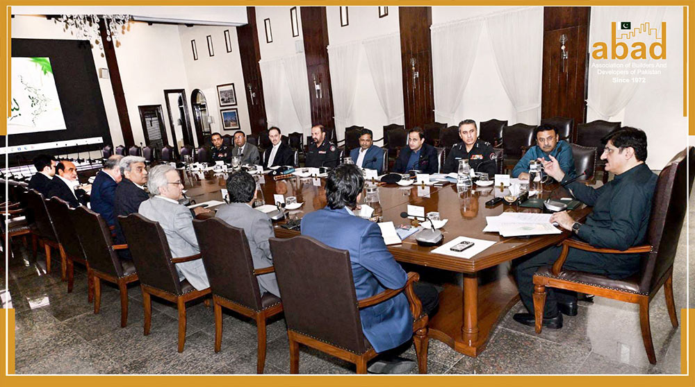 Chief Minister Sindh Syed Murad Ali Shah Meets An ABAD Delegation Led 